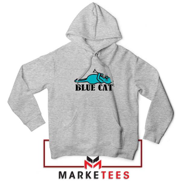 Blue Cat Records 60s Sport Grey Hoodie