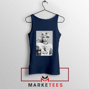 Debbie Harry Blondie Popeye Navy Blue Tank Top