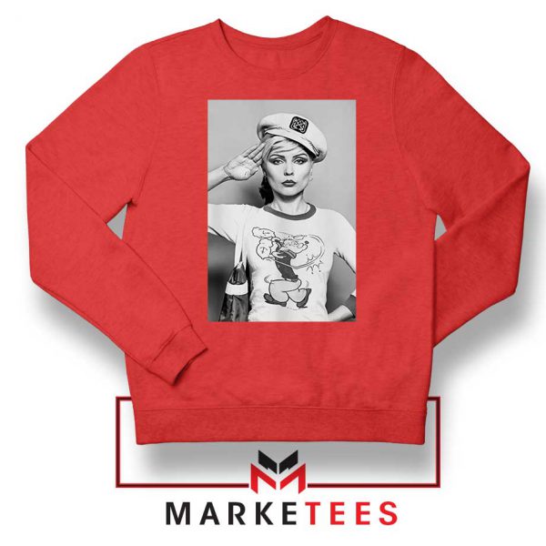 Debbie Harry Blondie Popeye Red Sweater