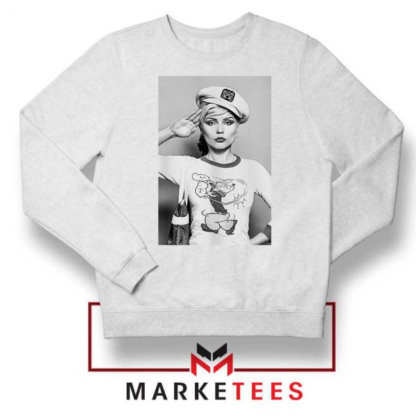 Debbie Harry Blondie Popeye White Sweater