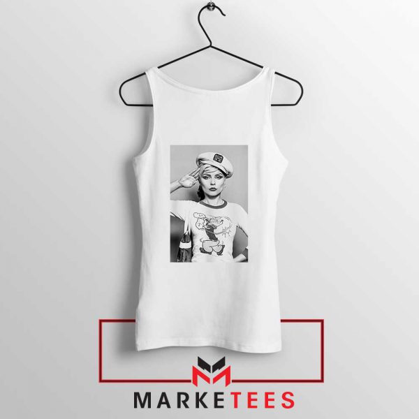 Debbie Harry Blondie Popeye White Tank Top