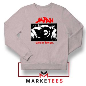 Japan Life in Tokyo Song Sport Grey Sweatshirt