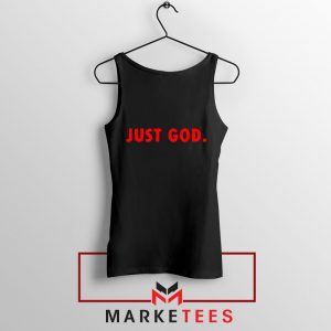 Just God Parody Black Tank Top