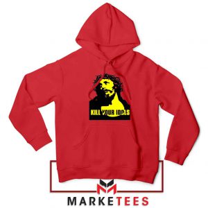 Kill Your Idols Band Jesus Red Hoodie