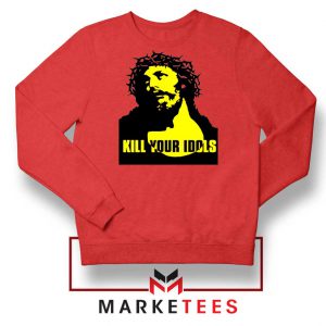 Kill Your Idols Band Jesus Red Sweater