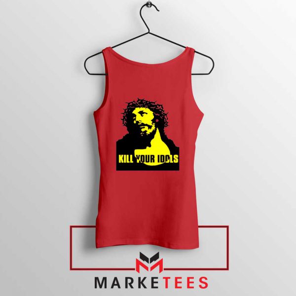 Kill Your Idols Band Jesus Red Tank Top