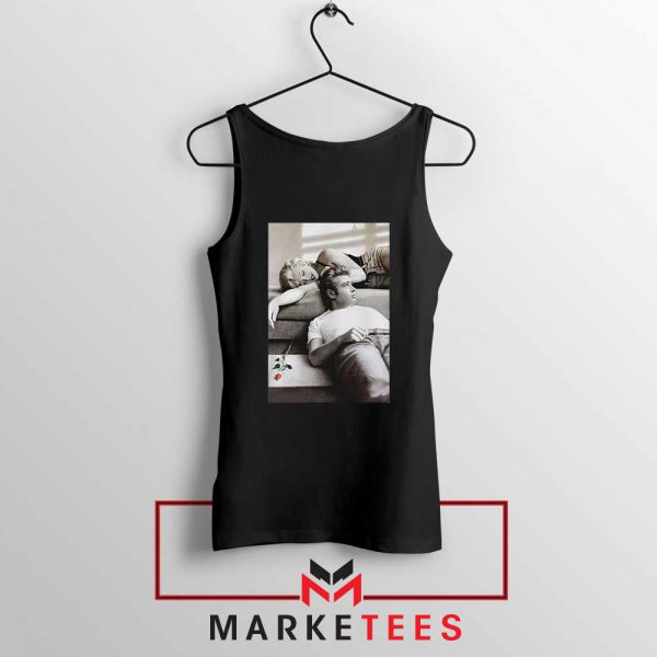 Marilyn Monroe James Dean Black Tank Top