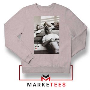 Marilyn Monroe James Dean Grey Sweatshirt