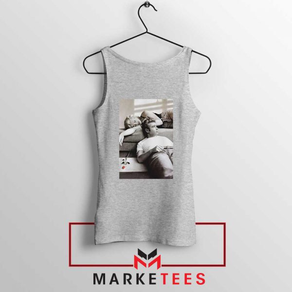 Marilyn Monroe James Dean Grey Tank Top