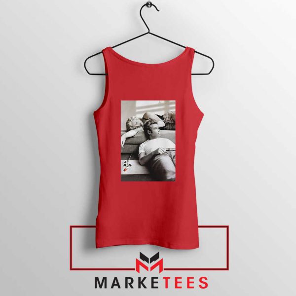 Marilyn Monroe James Dean Red Tank Top