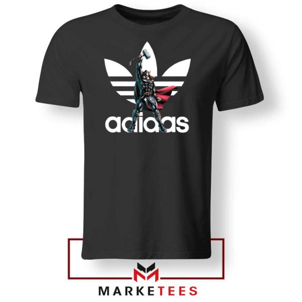 Marvel Thor Power Adidas Black Tee