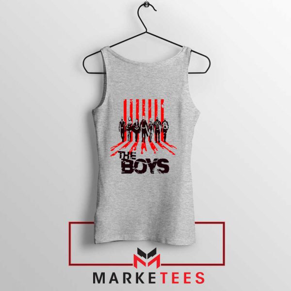The Boys Characters Series Grey Tank Top