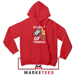Daddy Of Thunder Red Hoodie