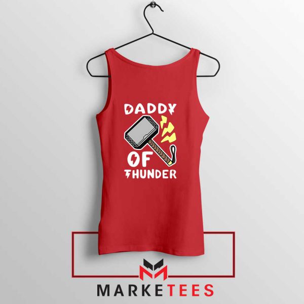 Daddy Of Thunder Red Tank Top