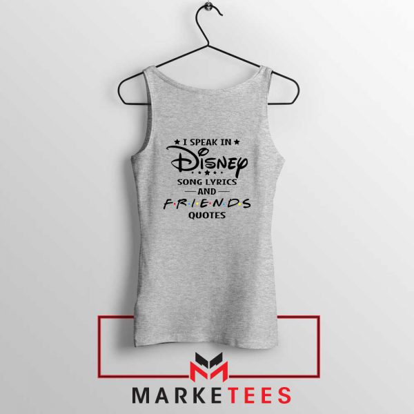 Disney Friends Songs Grey Top