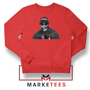 Eazy E Compton Graphic Red Sweatshirt