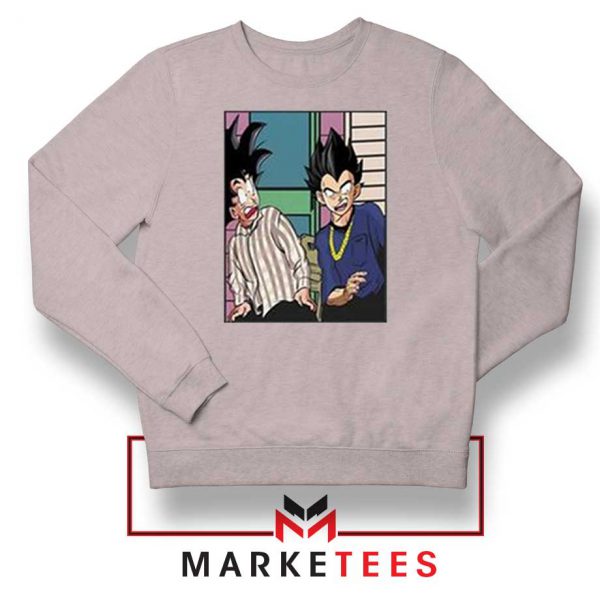 Goku and Vegeta Graphic Grey Sweater