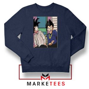 Goku and Vegeta Graphic Navy Sweater