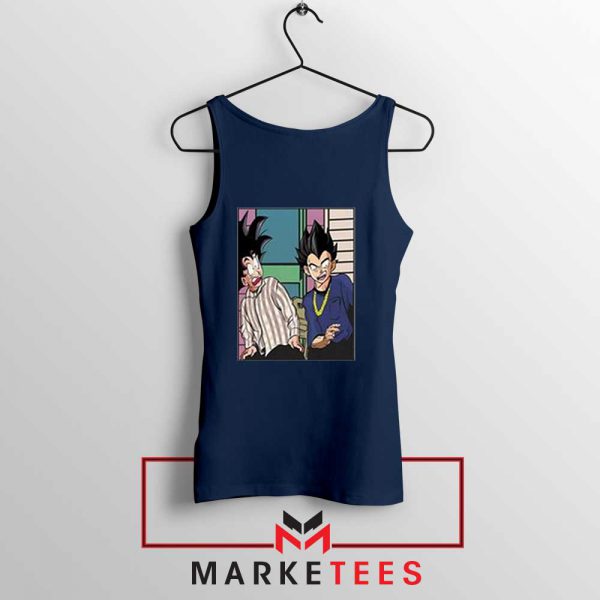 Goku and Vegeta Graphic Navy Top