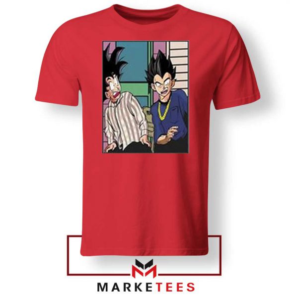 Goku and Vegeta Graphic Red Tee