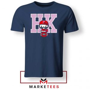 Hello Kitty Characters Football Navy Blue Tee