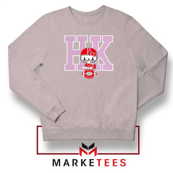 Hello Kitty Football Cute Sport Grey Sweatshirt