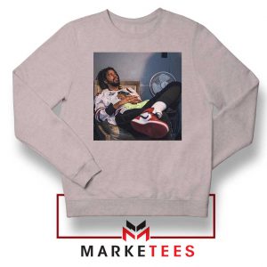 J Cole Design Sneaker Grey Sweater