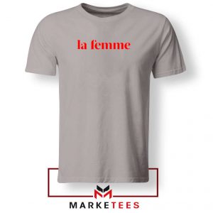 La Femme Rock Band Sport Grey Tee