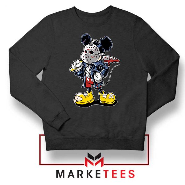 Mickey Jason Voorhees Black Sweatshirt