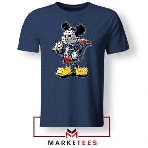 Mickey Jason Voorhees Navy Blue Tshirt