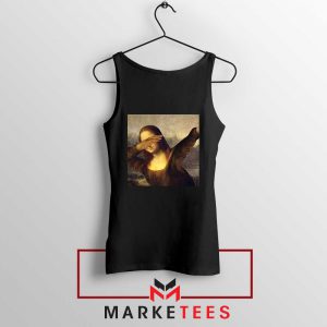 Monalisa Dabbing Meme Black Tank Top