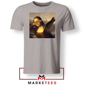 Monalisa Dabbing Meme Grey Tshirt