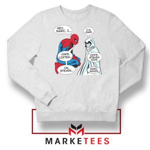 Moon Knight Spiderman White Sweater