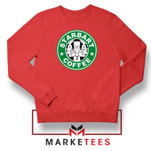 Starbart Coffee Parody Red Sweatshirt
