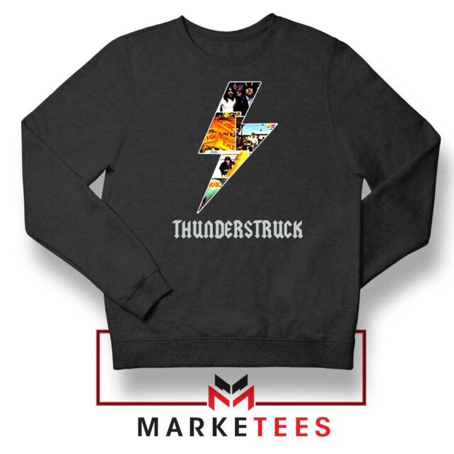 Thunderstruck Lightning Bolt Vintage Rock T-Shirt