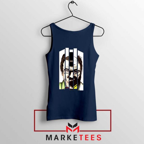 Walter Breaking Bad Navy Blue Tank Top