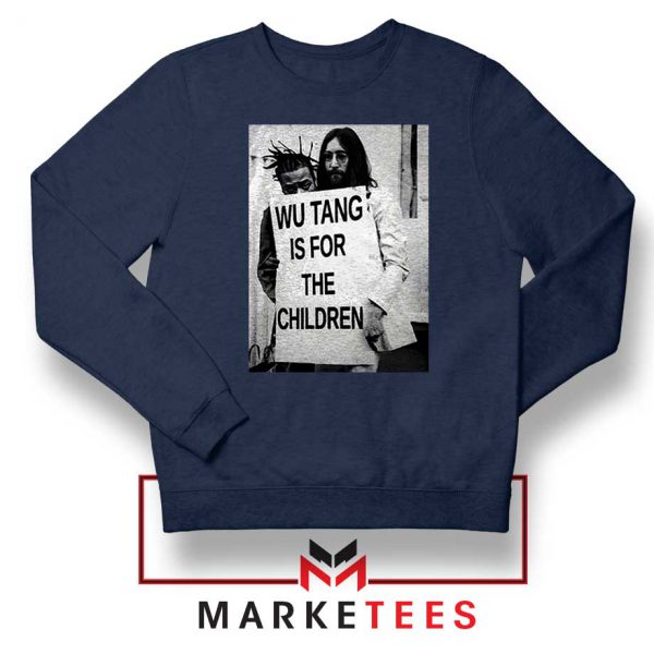 Wu Tang Clan John Lennon Navy Blue Sweater