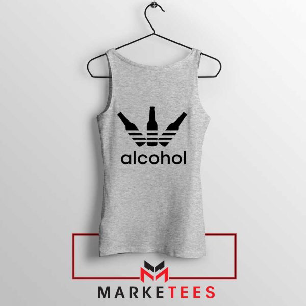 Alcohol Adidas Logo Grey Tank Top