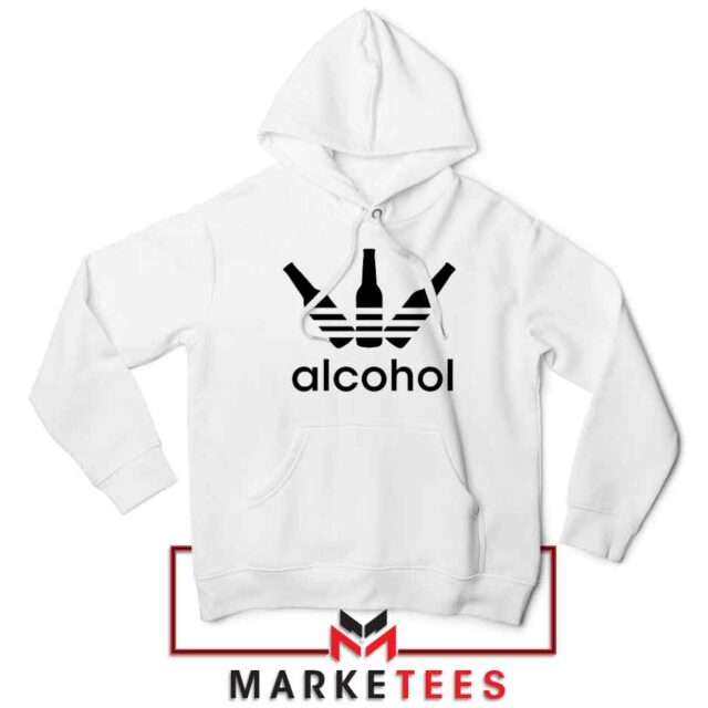 Alcohol Adidas Logo Hoodie Parody S-3XL