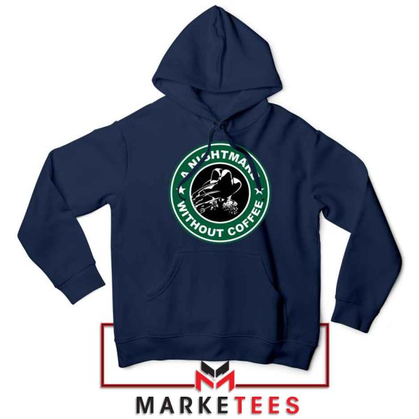 A Nightmare Without Coffee Logo Navy Blue Jacket