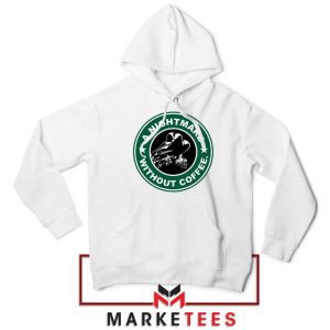 A Nightmare Without Coffee Logo White Jacket