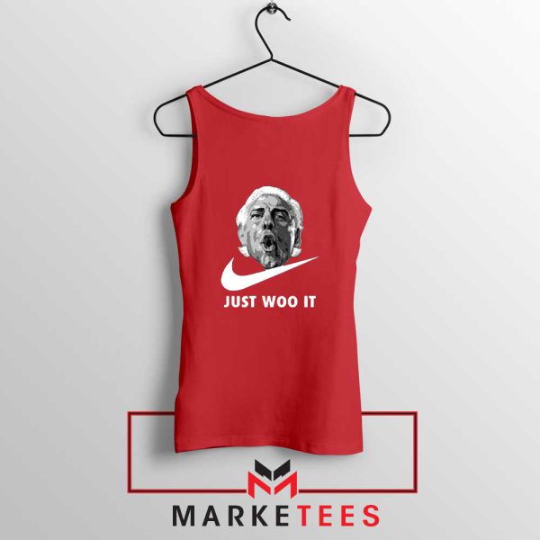 Just Woo It Ric Flair Graphic Red Tank Top