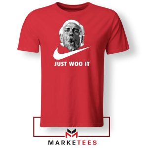 Just Woo It Ric Flair Graphic Red Tees