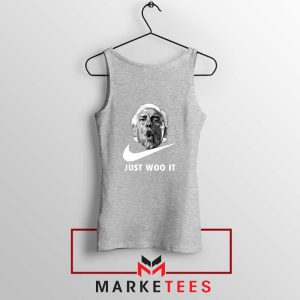 Just Woo It Ric Flair Graphic Sport Grey Tank Top