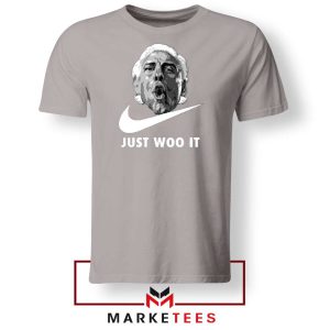 Just Woo It Ric Flair Graphic Sport Grey Tees