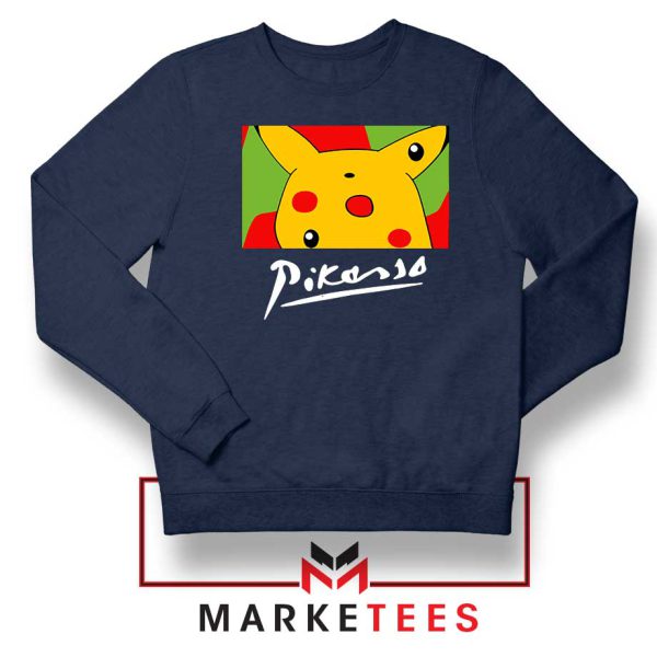 Pikasso Pokemon Funny Navy Sweatshirt