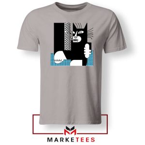 Big Cat Monster Attack Grey Tshirt