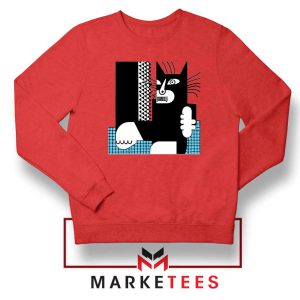 Big Cat Monster Attack Red Sweatshirt