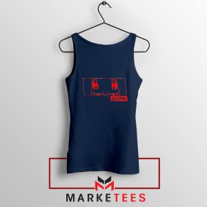 Charmander Evolution Level 16 Navy Blue Tank Top