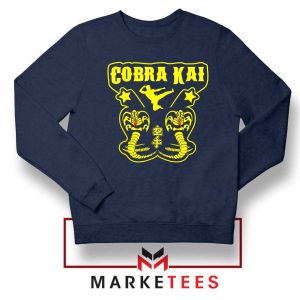Cobra Kai Double Series Graphic Navy Sweatshirt